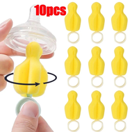 5/10pcs Sponge Nipple Cleaning Brush Milk Bottle Washing Tools 360° Rotating Cleaning Brush Baby Pacifier Brushes Nipples Cleaner