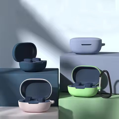 Boxes For Redmi Airdots Silicone Protective Case TWS Bluetooth Earphone Cover For Xiaomi Case Shockp