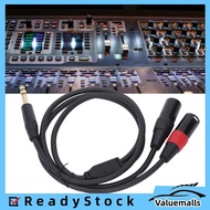 valuemalls ASHATA 1/4 TRS to Dual XLR Male Y Splitter Cable  inch 6.35mm 2 Stereo Unbalanced Microph