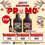 Car Servicing - AMSoil Extreme Power Series Fully Synthetic Engine Oil Service Package | 0W30 / 0W40