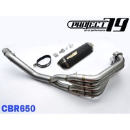 Project79 Honda CBR650 CB650 2014-2017 Exhaust Full System Piping Muffler Stainless Steel Project79