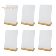 6 Pack Sublimation Photo Frames Blanks 5 X 7 Inch Heat Transfer Metal Picture Frames with Wood Base 