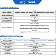 2026 10PCS DIN Rail Relay Module HF 41F Slim Relay With LED 6A 5V 12V 24V 41F-5-ZS 41F-12-ZS 41F-24-