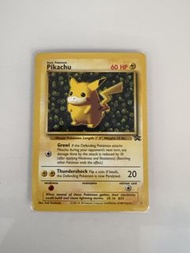 1999年 美版 Pokemon promo 卡寵物小精靈卡 Pikachu 比卡超閃卡 不是美品  入簿品