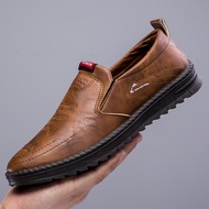 รองเท้าสลิปลำลองสำหรับผู้ชายรองเท้าหนังผู้ชาย Loafers สำหรับผู้ชาย