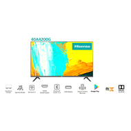 G.House Online Hisense โทรทัศน์ LED 40 นิ้ว (HD Android) 40A4200G สีดำ ของแท้