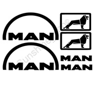 (2Pcs) MAN Truck 6x Aufkleber Vrachtwagen Truck Sticker Fan DAF Truck Aufkleber Man.