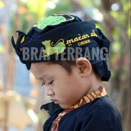 Children's Blangkon, Sundanese totopong headband, parekos tiger ali model, cirebon symbol