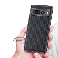 Carbon fiber texture black leather Phone case for Google Pixel 4 5 6 7 Pro 5a 6a 4a