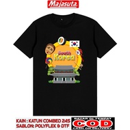 SOUTH KOREA COUNTRY SOUVENIR T-SHIRT SOUTH KOREA SOUTH KOREA D3.SOUTH KOREA PREMIUM 30S COMBED COTTO