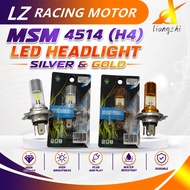 MSM 4514 H4 Silver Gold Coating Headlight Bulb 12V 60/55W Halogen Dual Beam P43t for Motor Scooter