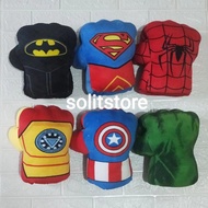 Toy Doll Boxing Gloves Kids Batman Superman Spiderman Ironman Hulk