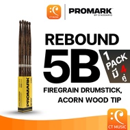 Promark Rebound 5B FireGrain Drumstick Acorn Wood Tip (แพ็ค 4 คู่)