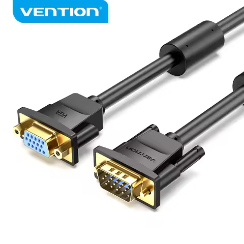 Vention VGA Cable Male to Female Extension Cable VGA to VGA Extender 3+6 1080P for Monitor TV Comput