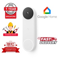 Google Nest Doorbell (Battery) door bell viewer motion detection detector speaker alarm security cctv iptv