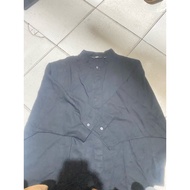KEMEJA Rayon Dolman 3/4-Sleeve Blouse uniqlo black