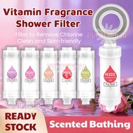 H201 Vitamin Fragrance Purifier Shower Filter Shower Head Scented Filter Bathing Improve Hair&Skin C