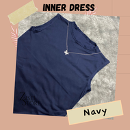 PROMO Inner Long Dress Tanpa Lengan / Inner Dress Span Jersey