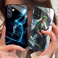 one piece roronoa zoro 13 Glass Phone Case For Samsung Galaxy S25 S24 Ultra S23 Fe S22 Plus S21 S20 