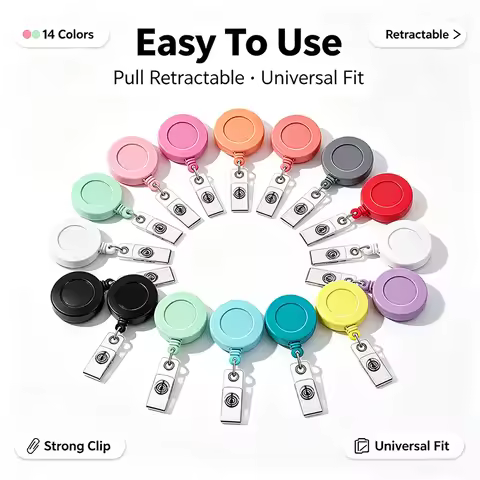 Id Badge Holder Retractable Badge Holder Retractable Id Pendant Badge Roulette Holder for Id Card Po