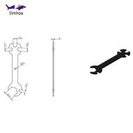 [Simhoa] Tool For 3D Printer Parts 5 In 1 Key Living Room From 5.7 Mm To 20.2 Mm Black