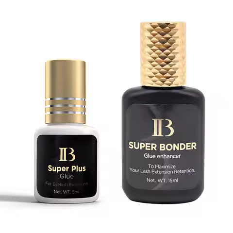 2 Bottles IBeauty Super Plus Glue Adhesive For Eyelash Extensive Super Bonder Korea Liquid Clear Hea