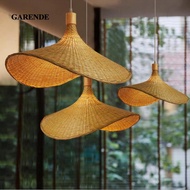 [Garende] Bamboo Ceiling Hanging Lamp 0cm -Bulb Not Included  Bedroom Decor Ceiling Lighting Fixture