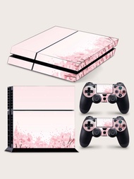 3sheets Flower Print Sticker Compatible With Sony PS4