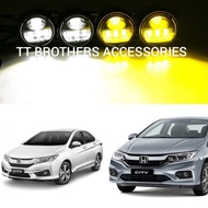 HONDA CITY GM FOGLAMP LED ( 3+1 LED foglamp edition) 3000k yellow or 6000k white plug and play