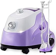 GeRRiT Garment Steamer,Professional Ironing Clothes Steamer,Full-Size Garment and Fabric Steamer for Clothes,2.0L Water Tank,1800W,Purple