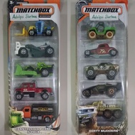 Matchbox gift pack gp isi 5 construction zone 5 pack load lifter scraper mound mover international c