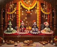 Srimaa Ventures Laddu Gopal Warm Woolen Designer Poshak || Moti Dress with Cap Beautiful Garam Winte