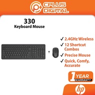 HP 330 2.4Ghz Wireless Black Keyboard and 1600 DPI Optical Mouse Combo
