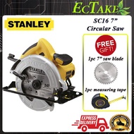 STANLEY SC16 7" Circular Saw (1600watt) / Mesin Potong Kayu with FREE 1pc 7" Circular saw blade and 