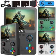 X6 Game Console Retro Video Game Console 4'' IPS Screen Portable Handheld Game Player 10000+ Classic