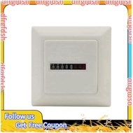 【D&F】HM-1 Timer Square Counter Digital 0-99999.99 Gauge 0.3W AC220-240V / 50Hz AC Hour Meter Accesso