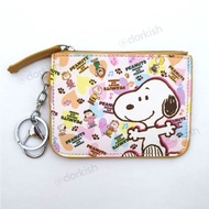 Cute Peanuts Snoopy and Friends Ezlink Card Pass Holder Coin Purse Key Ring