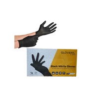 "POWDER FREE" BLACK NITRILE HAND GLOVES 100 Pcs Per Box