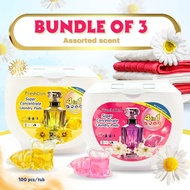 [CNY 2026 Prosperity Deals] 4 in 1 Super Concentrate Laundry Pods 100pcs x 8g (Bundle of 3 tubs, Ass
