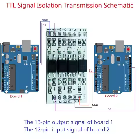 OP71A04 4CH 3.3-24V Digital Logic Level Converter Module Optical Isolation GPIO Module for Arduino P