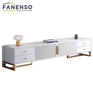 Fanenso Tv Console Light Luxury Tv Cabinet Nordic Style Cabinet Modern Simple Living Room Household Small Family Tea Table Tv Cabinet Floor Cabinet FA16