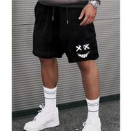 Plus Size 1XL-6XL Men's Casual Shorts, Summer Comfortable Shorts, Fashion Printed Drawstring Knee-Le