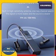 [Colorfull.sg] FM Radio Portable Radio Built-in Mic Bluetooth-Compatible Radio 200mAh Household
