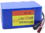 Electric Bicycle Battery 29.4v 34ah Lithium Ion Battery E-Bike Electric Bicycle With 29.4v 2A Charge