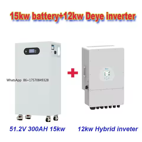 Hot Sale Deye 10kw 12KW Hybrid Inverter 15kw 20kw 30kw 46kw LiFePo4 Battery 48V 51.2V Batteries Powe