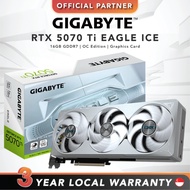 Gigabyte GeForce RTX 5070 Ti EAGLE OC ICE 16G (GV-N507TEAGLEOC ICE-16GD)GRAPHICS CARD