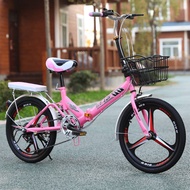 basikal budak Basikal lipat lelaki dan wanita dewasa ultra-ringan pelajar mudah alih berubah kelajuan mini skuter kecil