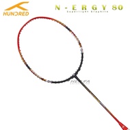 HUNDRED N-ERGY 80 4U 84grams Badminton Racket Max Tension 32lbs Attack Racquet