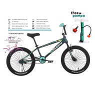 (BONUS PUMP) Atlantis Torpedo Boys' BMX Bike 20x2.50 Inch (barong/rapid) 7-12 years