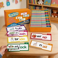 Kids Read and Rhyme Flip Books Educational Reading Game for Early Learning Phonics Practice CVC Word